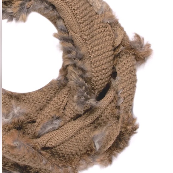 New Rudsak Authentic Rabbit Fur & Knit
Infinity Scarf neutral without tags⭐️⭐️⭐️ - Picture 16 of 17